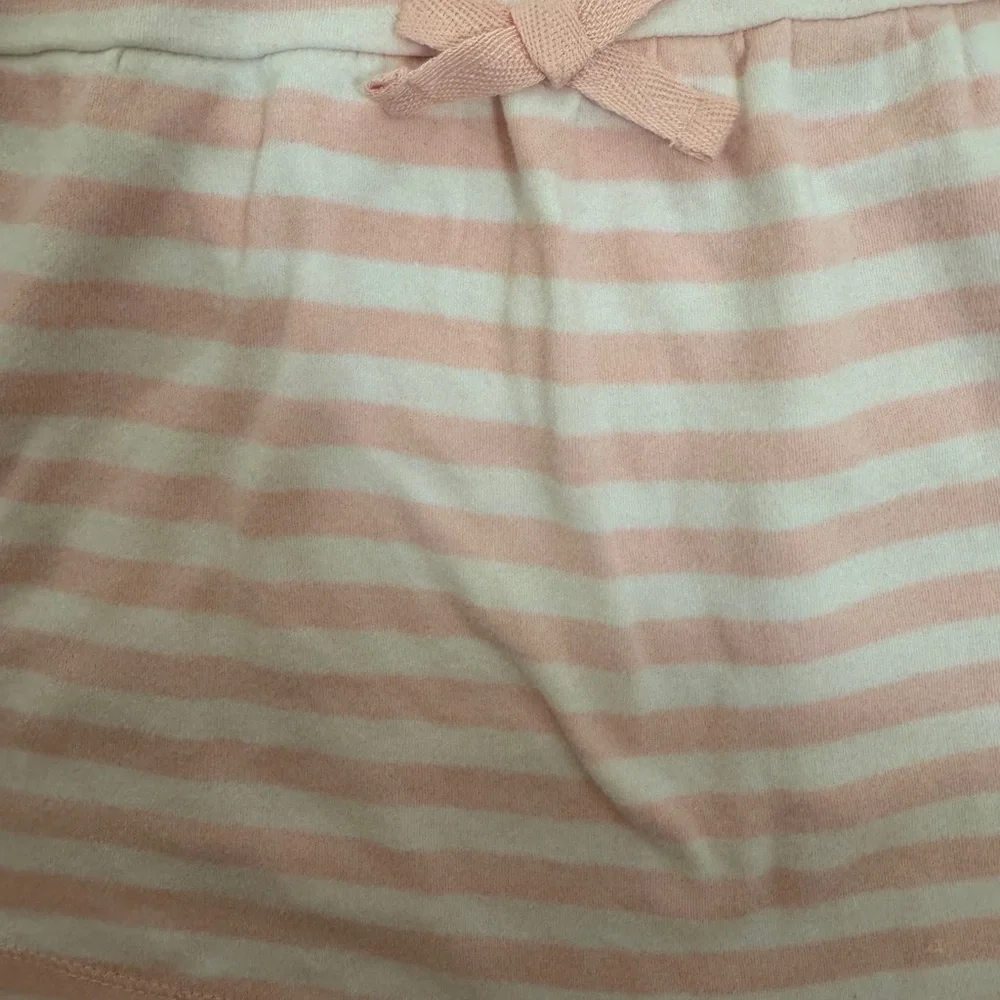 Pink  and White Striped Kids Dress